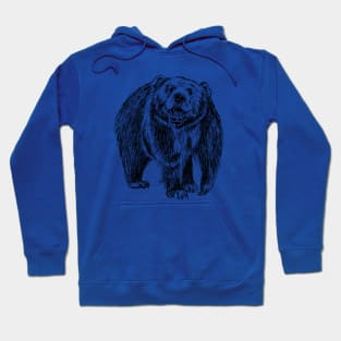 Wild Bear Print Hoodie